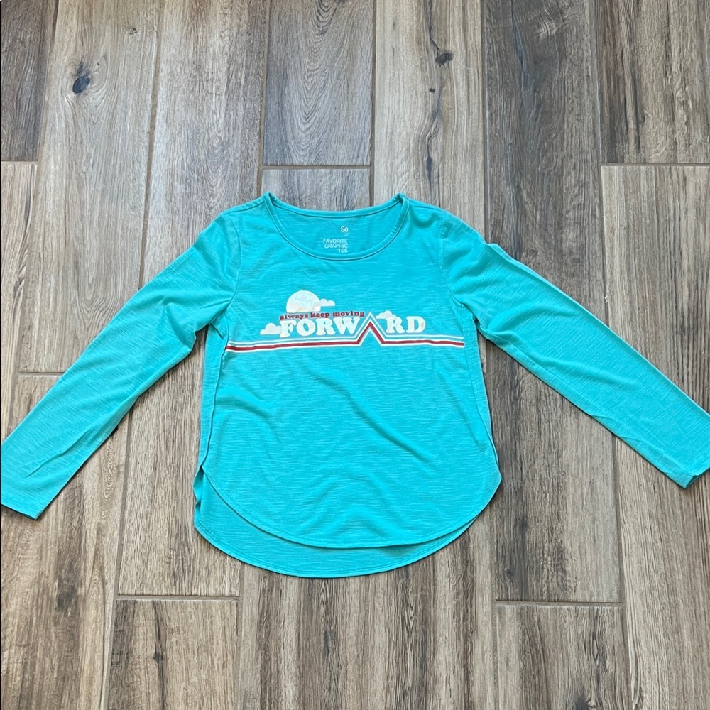 SO Teal and Gold Graphic Tee
